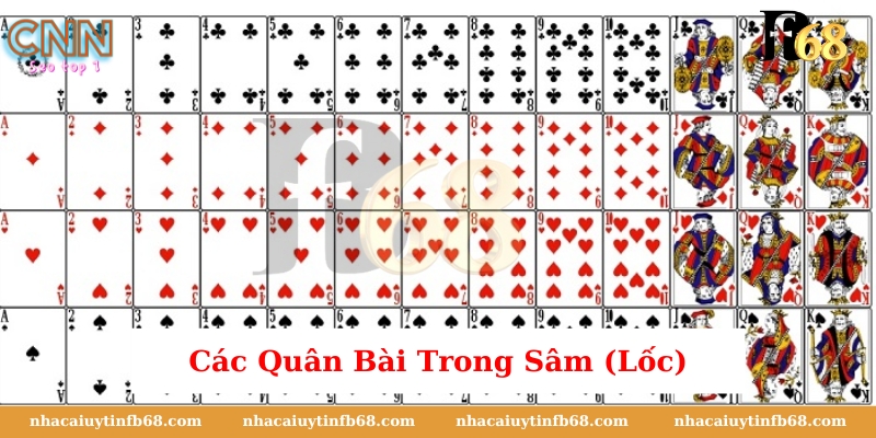 Các quân bài trong bài Sâm